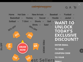 customjerseyspro.com homepage screenshot