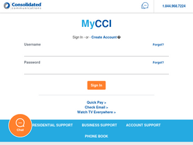 'mycci.net' screenshot