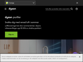 'dyson.se' screenshot