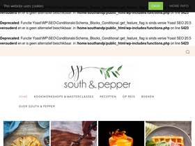 southandpepper.com homepage screenshot