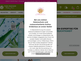 'yves-rocher.at' screenshot