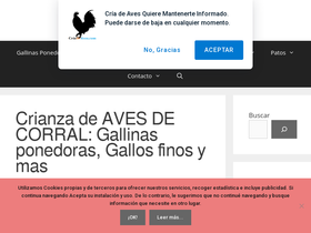 'criadeaves.com' screenshot