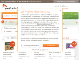 'medizinfuchs.de' screenshot