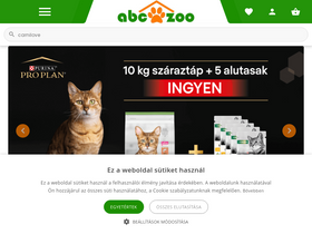 'abc-zoo.hu' screenshot