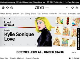 'shopcider.com' screenshot