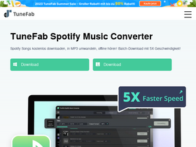 'tunefab.de' screenshot