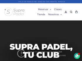 suprapadel.cl homepage screenshot