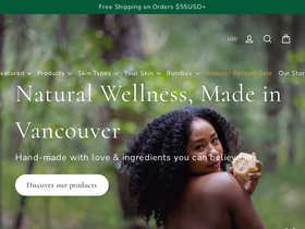cascadiaskincare.com homepage screenshot