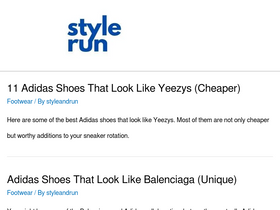 'styleandrun.com' screenshot