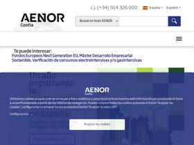 'aenor.com' screenshot