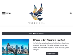 'pigeonpedia.com' screenshot