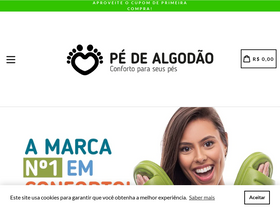'pedealgodao.com.br' screenshot