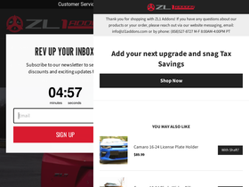 'zl1addons.com' screenshot