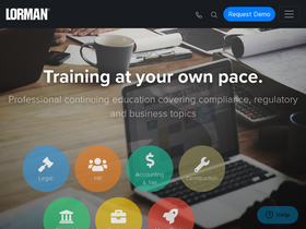 'lorman.com' screenshot