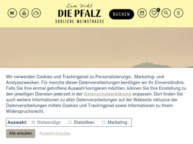 'badbergzabernerland.suedlicheweinstrasse.de' screenshot