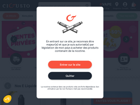 'cigusto.com' screenshot