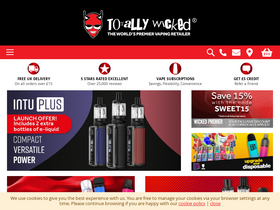 'totallywicked-eliquid.co.uk' screenshot