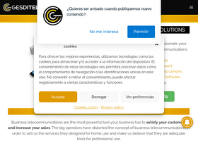 'gesditel.es' screenshot