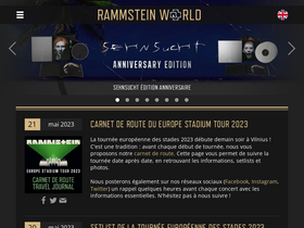 'rammsteinworld.com' screenshot