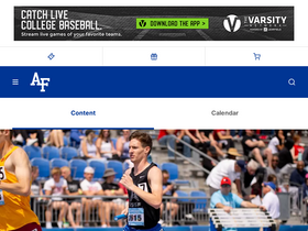 'goairforcefalcons.com' screenshot
