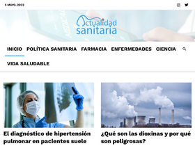 'actualidadsanitaria.com' screenshot