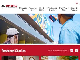 'tourismwinnipeg.com' screenshot