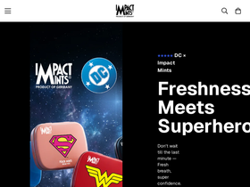 IMPACT MINTS homepage screenshot