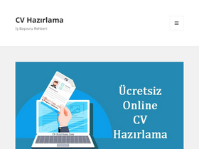 'cv-hazirlama.com' screenshot
