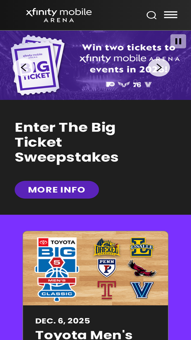 xfinitymobilearena.com