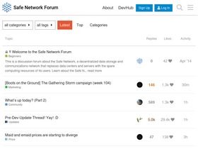 'safenetforum.org' screenshot
