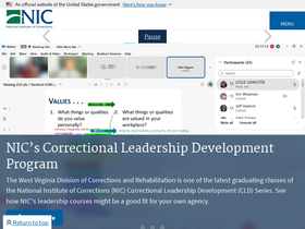 'nicic.gov' screenshot