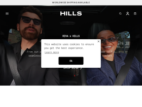 HILLS Eyewear website screenshot