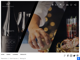 'wolfgangpuck.com' screenshot