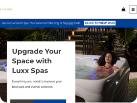 luxxspas.com homepage screenshot