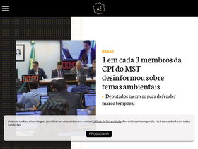 'aosfatos.org' screenshot