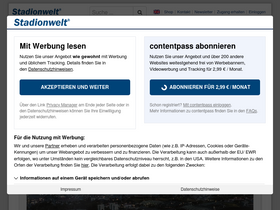 'stadionwelt.de' screenshot