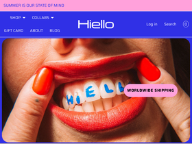 hellohiello.com homepage screenshot