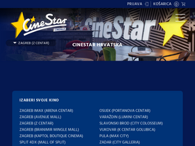 'cinestarcinemas.hr' screenshot