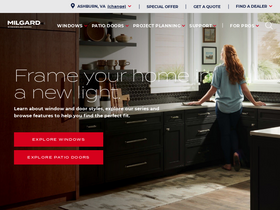 'milgard.com' screenshot