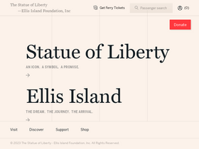 'statueofliberty.org' screenshot