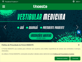 'unoeste.br' screenshot