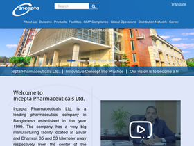 'inceptapharma.com' screenshot