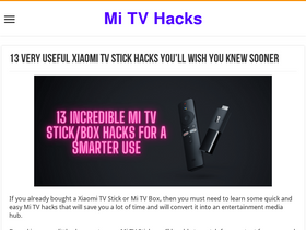 'mitvhacks.com' screenshot