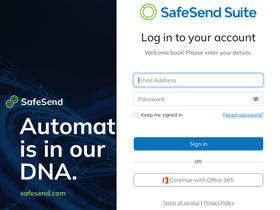 'safesendreturns.com' screenshot