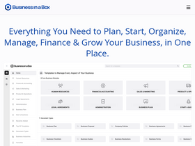 'business-in-a-box.com' screenshot