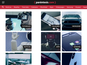 'parentesis.com' screenshot