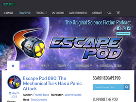 'escapepod.org' screenshot