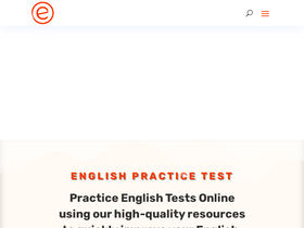 'englishpracticetest.net' screenshot