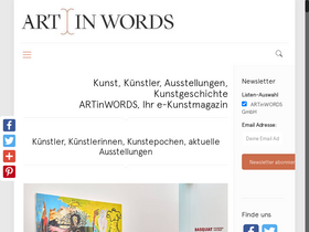 'artinwords.de' screenshot