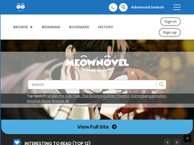 'meownovel.com' screenshot